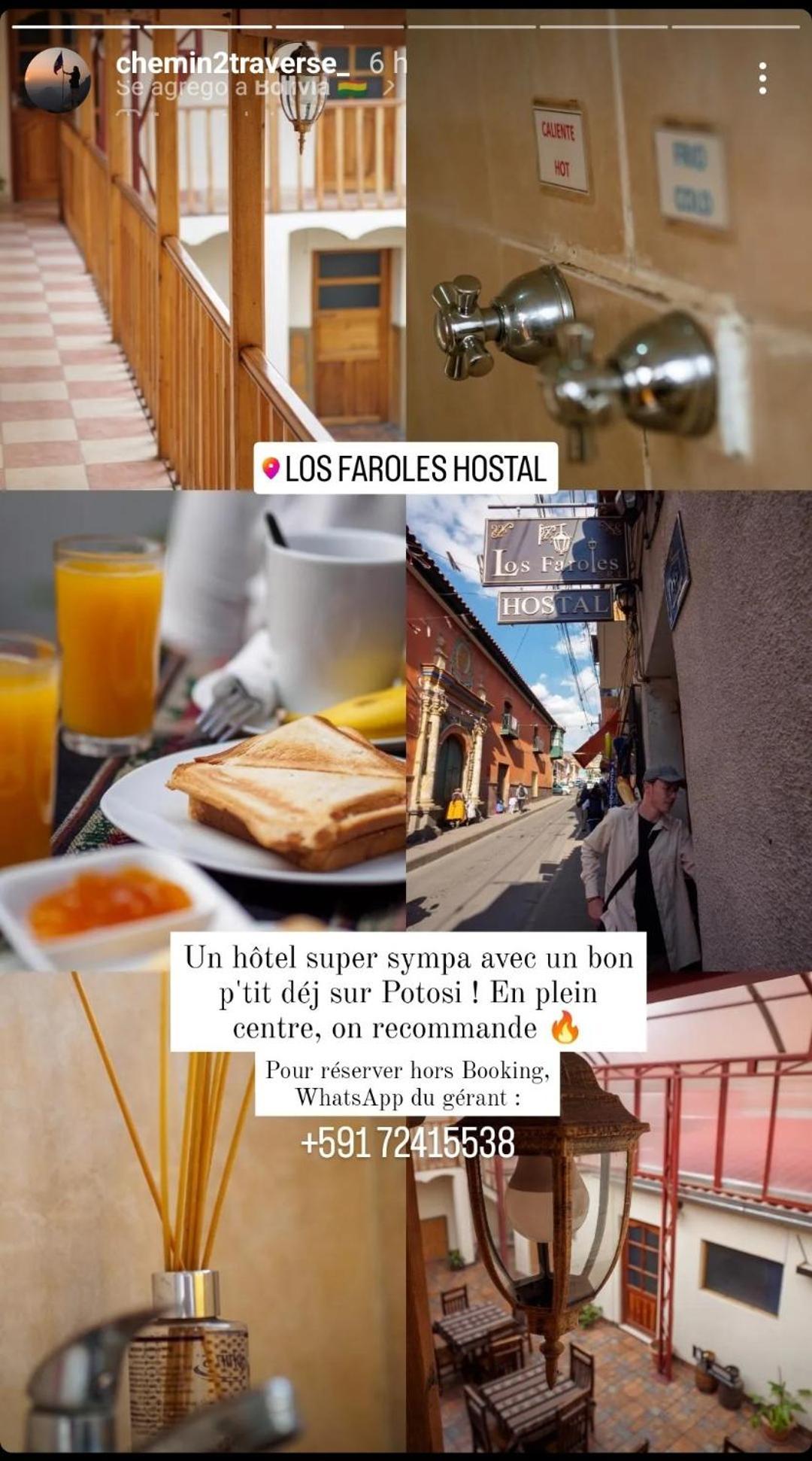 Los Faroles Hostal Potosí Buitenkant foto